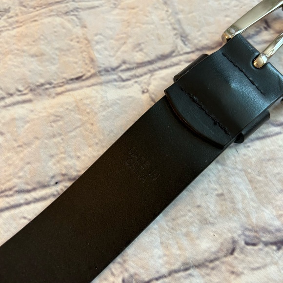FADED GLORY ITALIAN BONDED LEATHER BLACK BELT EMBELLISHED HARDWARE SIZE 2X - Picture 11 of 12